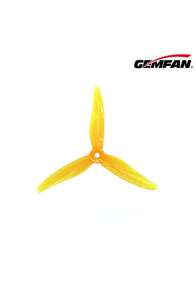 Choice6 6 أزواج من مراوح Gemfan 51466 الصفراء مقاس 5 بوصات بثلاث شفرات (12 قط...