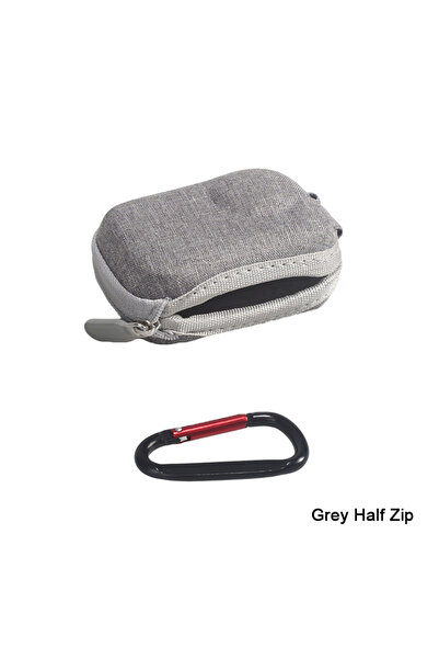 Choice7 حقيبة تخزين صغيرة رمادية بنصف سحاب لفيلم زجاجي مقوى Insta360 GO Ultra...