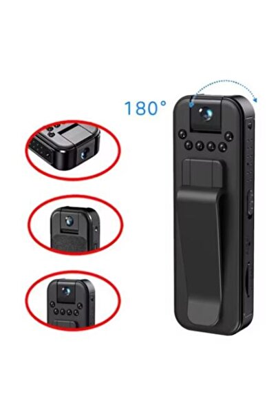 Choice كاميرا صغيرة سوداء بدقة 1080 بكسل عالية الوضوح، مسجل فيديو رقمي محمول،...