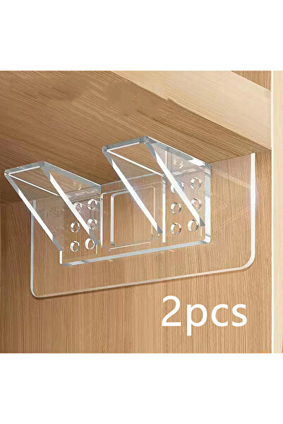 Choice1 خطافات دعم رفوف مزدوج الصف، قطعتان أو 2/4 قطع، بدون حفر، أقواس تثبيت ...