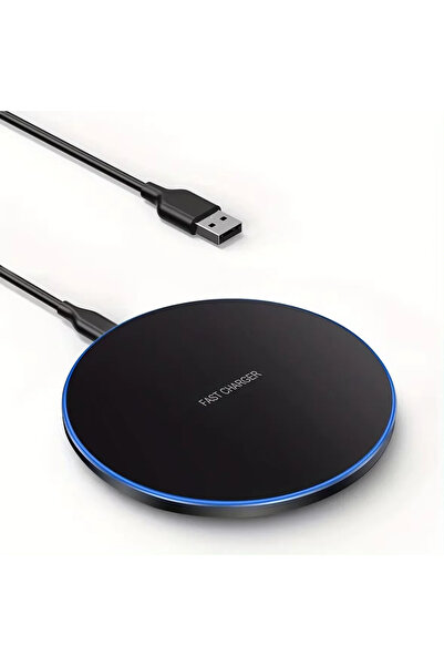 Choice شاحن لاسلكي مكتبي LED من VIKEFON، أسود اللون، مزود بكابل، بقوة 30 واط،...