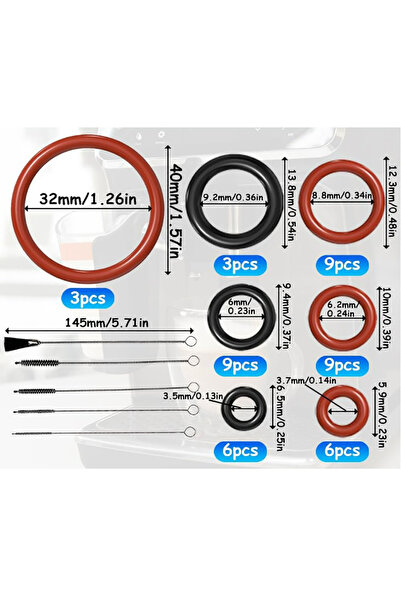 choice2 SET B 40PCS Sealing O-ring Maintenance Kit Coffee O-Rings For Support...