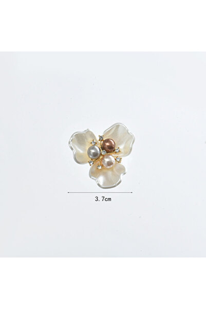 choice2 أزرار أكمام أنيقة بغطاء زر مزينة بزهرة وقاعدة ذهبية من اللؤلؤ الصناعي...