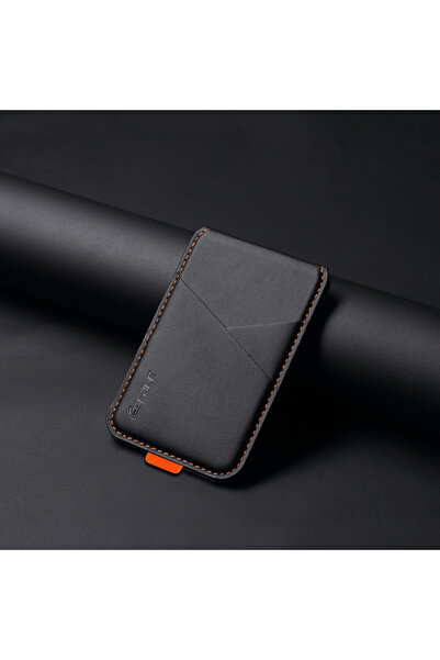 Choice60 iPhone Air balck Luxury Leather Cellphone Magsafe Magnetic Card Hold...