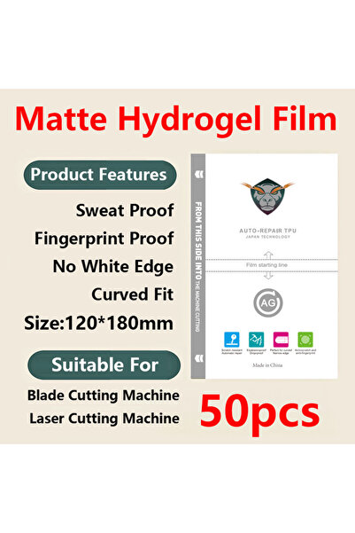 Choice1 فيلم هيدروجيل مطفي، 50 قطعة، فيلم جل عالي الدقة/مضاد للتجسس/مطفي، مقط...