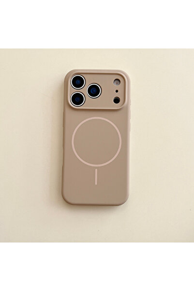 Choice17 غلاف هاتف سيليكون بلون لون سادة لهاتف iPhone 17 P، ذهبي اللون، يدعم ...