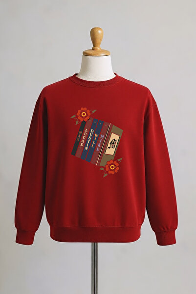 Vordevia Stranger Things Printed Cotton 3-Thread Oversize Sweatshirt