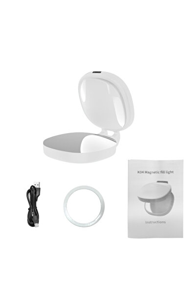 Choice مصباح سيلفي مغناطيسي أبيض اللون، مثالي للتصوير الفوتوغرافي والفيديو ال...