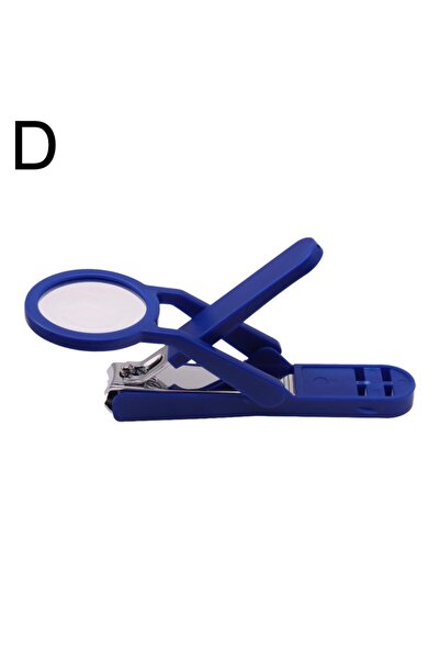 Choice5 مقص أظافر أزرق مزود بعدسة مكبرة، عملي لكبار السن، مصنوع من الفولاذ ال...