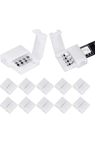 choice2 4 pin 10pcs L Shape 4-Pin LED Connectors 10mm Wide Right Angle Corner...