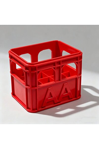 Choice4 Red AA(12squares) 3D printed beer crate style stackable battery stora...