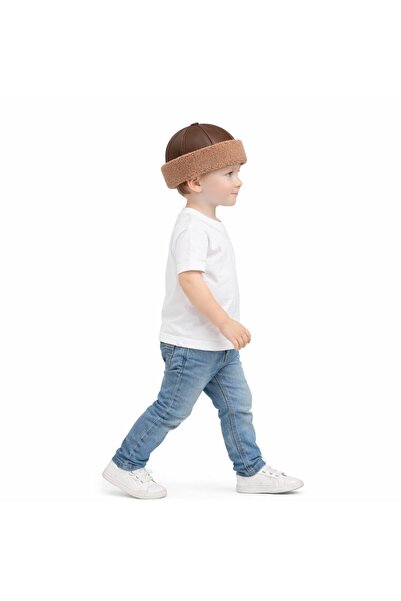 fubileather Mininord Children's Leather Hat – Soft Textured with 3 Color Options