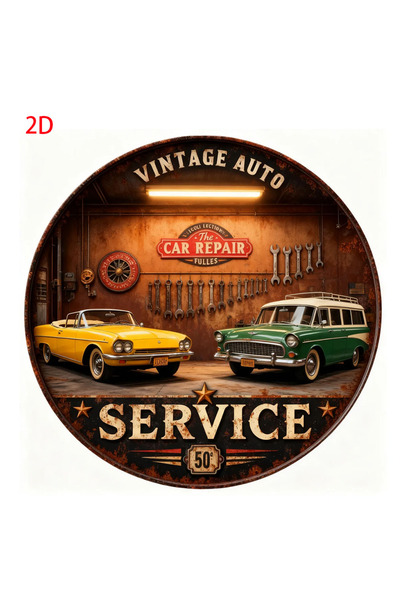 Choice3 لوحة جدارية دائرية من الألومنيوم بتصميم كلاسيكي عتيق من HELLOYOUNG، م...