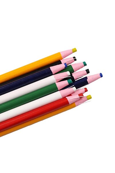 Choice6 17 سم 12 قطعة 12 قطعة أقلام خياطة ملونة عالية الجودة أقلام تحديد قماش...