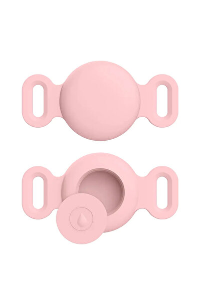 Choice8 S Pink Waterproof Silicone Cover For Airtag Case Double Ear Dog Cat C...