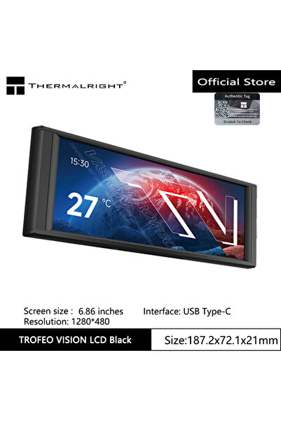 Choice1 شاشة TROFEO VISION LCD BK Thermalright TROFEO VISION LCD IPS ملونة با...