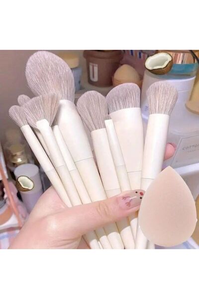 Choice26 مجموعة فرش مكياج بيضاوية الشكل مكونة من 10 قطع، ناعمة ورقيقة، احتراف...