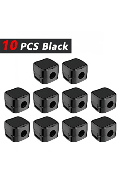 Choice1 ١٠ مشابك كابلات مغناطيسية سوداء قابلة للتعديل | منظم إدارة لاصق أسفل ...