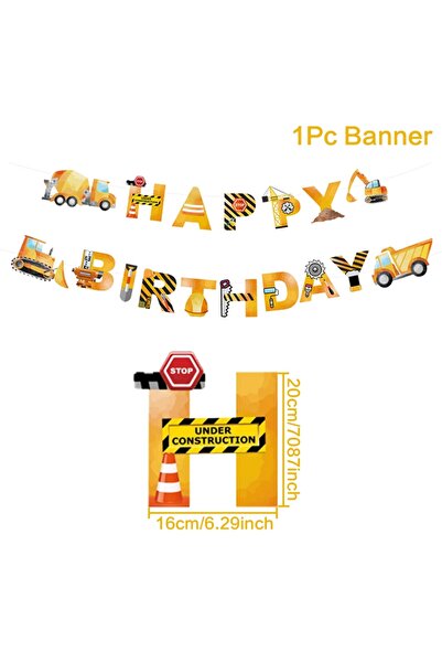 Choice8 style6 Ctruction Vehicle Party Disposable Tableware Birthday Party De...