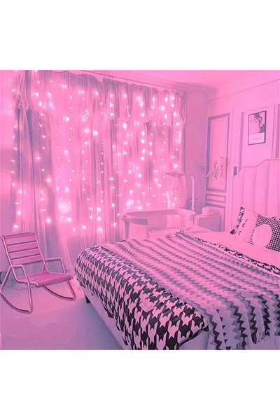 Choice28 3x1M 100LEDs Pink Light USB Plug Wedding Garland Valentine's Day Ram...