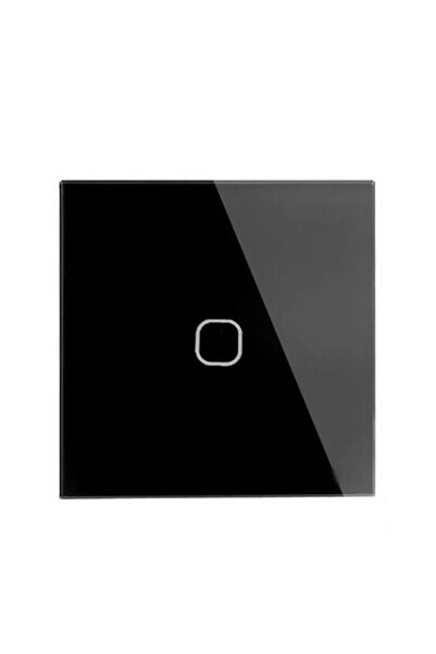 choice2 1 Gang 1 Way Black Touch Switch EU/UK Standard White Crystal Glass Pa...