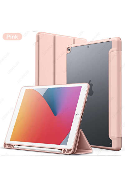 Choice3 جراب وردي هجين رفيع لجهاز iPad من الجيل التاسع/الثامن/السابع (2021/20...