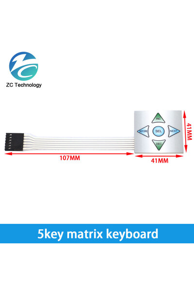 Choice23 5key-matrix-keyboard 1*2 3 4 5 6 8 Key Button Membrane Switch 3*4 4X...