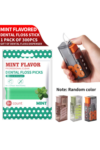 Choice1 1 pack of 300PCS A 50/150/300/600PCS ultra-fine mint dental floss sti...