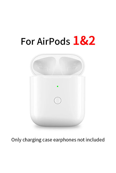 Choice علبة شحن لاسلكية بديلة لسماعات AirPods 1 و 2، متوافقة مع تقنية بلوتوث.