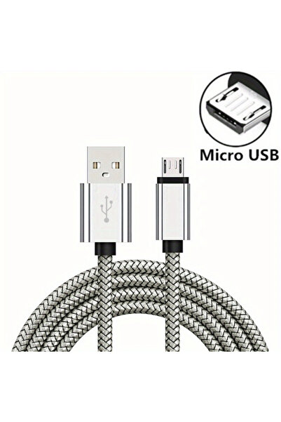 Choice23 كابل Micro USB أبيض بطول متر واحد، قطعة واحدة، لنقل البيانات ومزامنة...