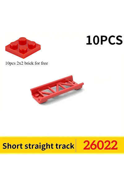 choice2 26022-10pcs 10PCS Track Roller Coaster Railway City Train Technical P...