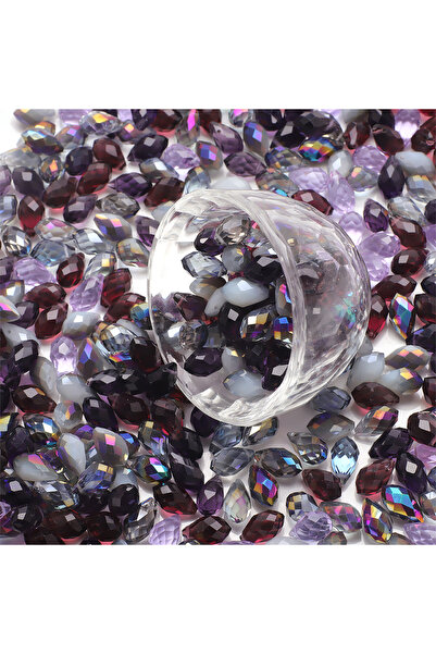 Choice1 8x13mm 30pcs PURPLE 30Pcs/Lot Green Crystal Glass Faceted Teardrop Lo...