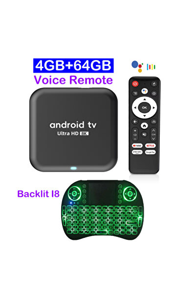 Choice18 صندوق تلفزيون ذكي مزود بلوحة مفاتيح وقابس أوروبي، يدعم شبكات الجيل ا...