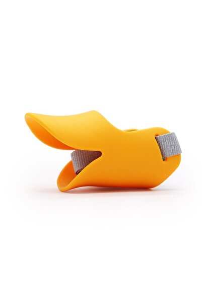 Choice7 M 15x33CM Orange Adjustable Dog Silicone Duck Muzzle Anti Bite Stop B...