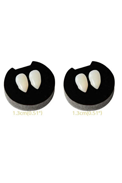 Choice5 13mm 2Pcs 1-4Pcs Halloween Vampire Dentures Prop Halloween party Cost...