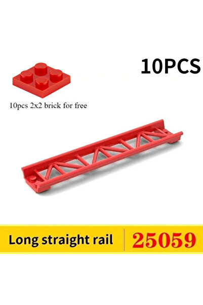 Choice6 25059-10pcs 10PCS Track Roller Coaster Railway City Train Technical P...