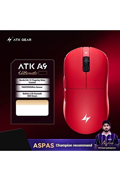 Choice12 A9 Ultimate Red ATK A9 Ultra Wireless Gaming Mouse A9/A9 SE/A9 Plus/...
