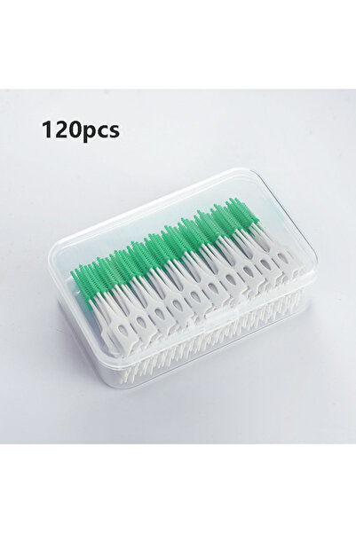 choice2 C623-green 120Pcs Interdental Silicone Brushes 200 Units Dental Tooth...