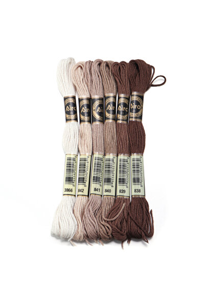 Choice27 grey01 6Pcs/bag Polyester Sewing Thread Colored Embroidery Thread Fo...