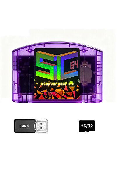 Choice4 16G 800 in 1 6TG 144C Purple SC64 Open Source FlashCard N64 5000 in 1...