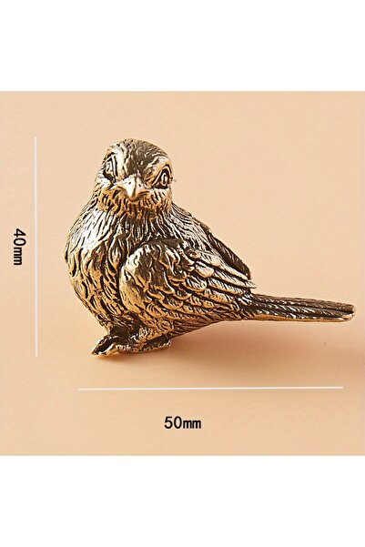Choice Bizarre Bird 1 PC Vintage Solid Brass Jewelry Antique Small Sparrow Ha...