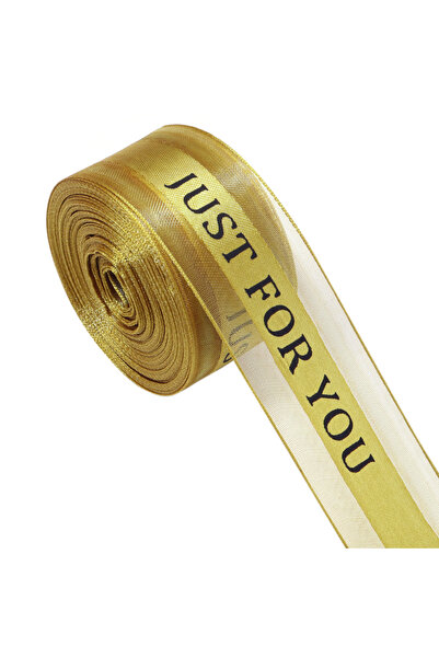 Choice4 2.5cm 10Yards Gold 10Yards/Roll Satin Flower Bouquet Organza Ribbon C...