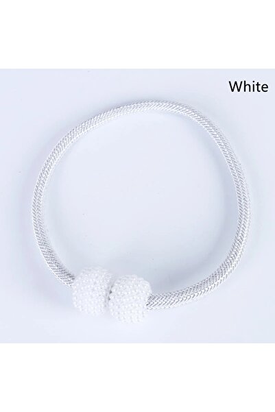 Choice4 1Pcs White 4/2/1Pcs Pearl Magnetic Curtain Clip Curtain Holders Tie B...