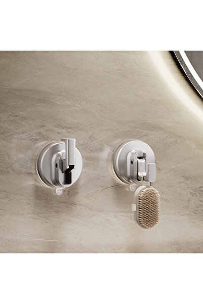 Choice1 قطعتان من خطافات الشفط الرمادية القابلة لإعادة الاستخدام، خطافات شفط ...