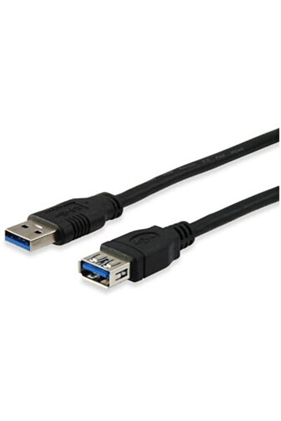 EQUIP Cablu USB 3.0 A -> A Versiune Oțel/Buton 2.00m 5Gbps sw În pungă de pol...