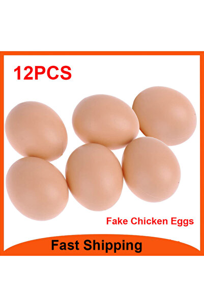 Choice3 12PCS 24-6PCS Fake Chicken Eggs Poultry Layer Coop Hatching Simulatio...
