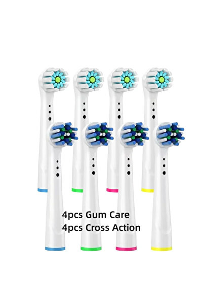 Choice8 ٨ قطع من رؤوس فرشاة الأسنان الكهربائية البديلة لفرشاة أسنان براون أور...