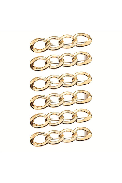 choice2 5PCS Gold Elegant Chain Broh Lapel Charm Pin Women Pants Waist Tighte...