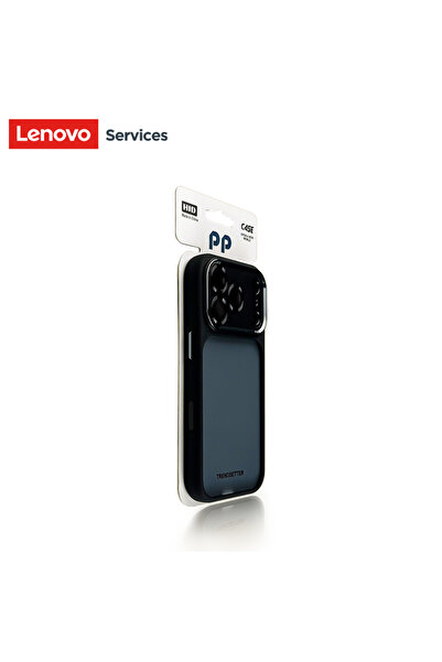 Choice23 غطاء غلاف هاتف لينوفو آيفون 16 برو أسود فاخر برتقالي شفاف غير لامع ل...