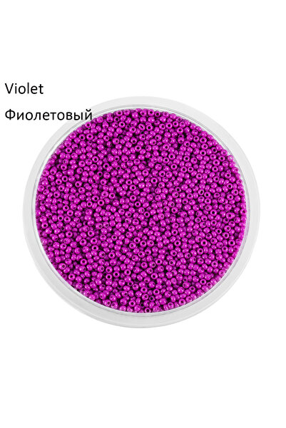 Choice84 1800 قطعة من خرز زجاجي بنفسجي ساحر مقاس 2 مم، خرز زجاجي تشيكي صغير م...
